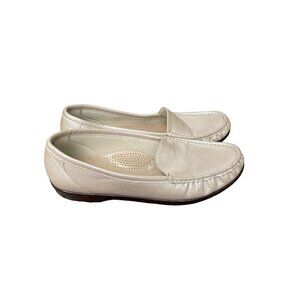SAS Simplify Moccasin Loafer Pearl Color Leather US 11